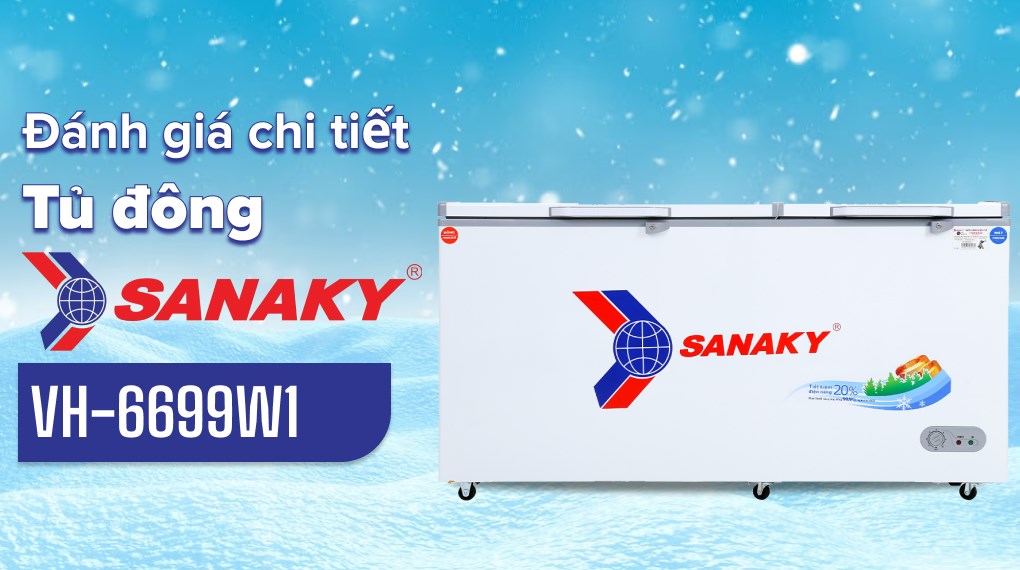 Tủ Đông Mát Sanaky 485lít VH-6699W1
