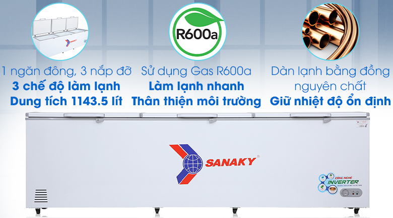 Tủ Đông Sanaky 1144lít VH-1399HY3