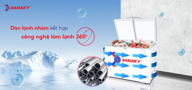 Tủ Đông Sanaky 175lít VH-225A2