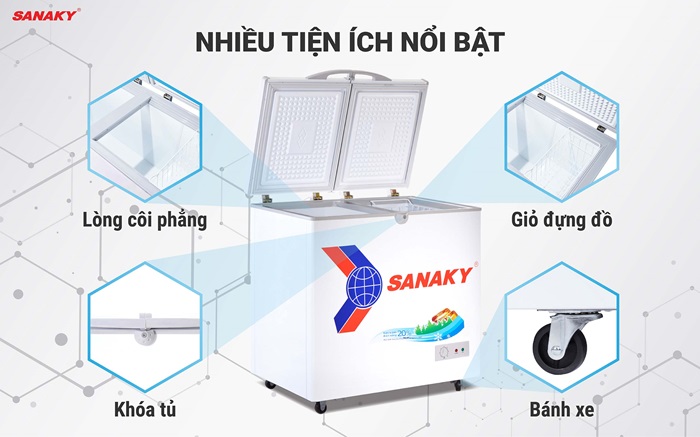 Tủ Đông Sanaky 175lít VH-2299A1