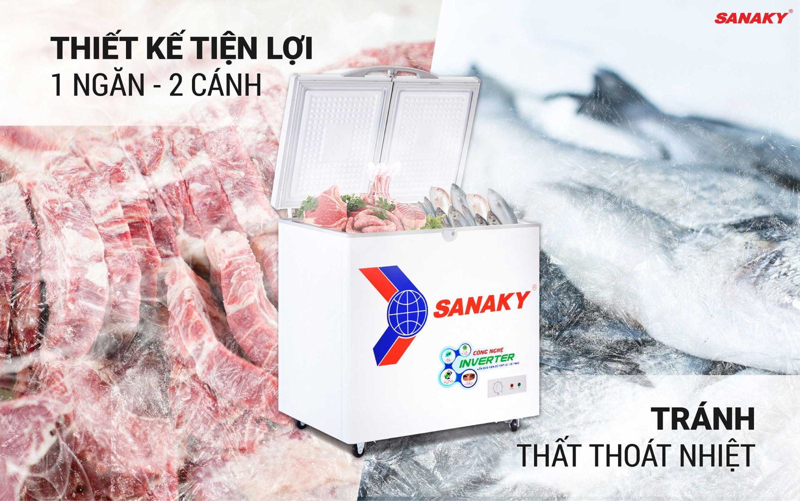 Tủ Đông Sanaky 208lít VH-2599A3