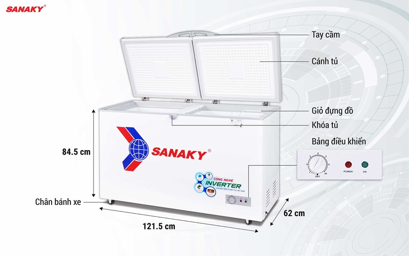 Tủ Đông Sanaky 270lít VH-3699A3