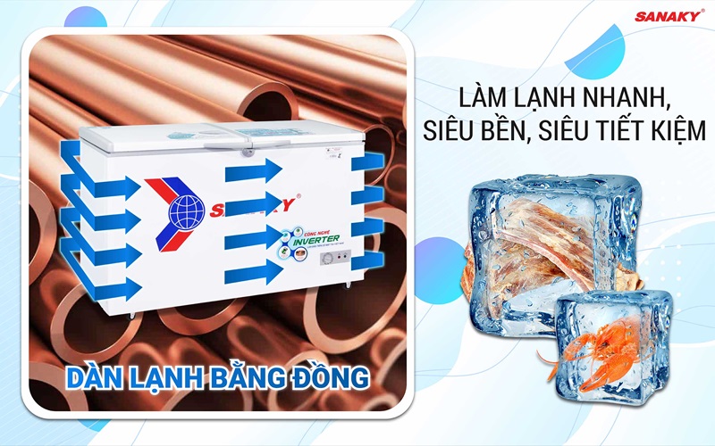 Tủ Đông Sanaky 270lít VH-3699A3