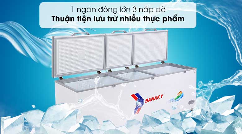 Tủ Đông Sanaky 900lít 3 cánh mở VH-1199HY