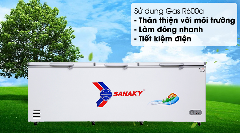 Tủ Đông Sanaky 900lít 3 cánh mở VH-1199HY