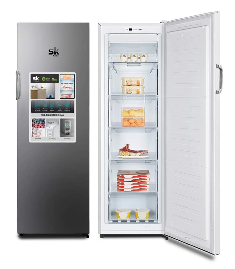 Tủ đông đứng Inverter Sumikura SKFU-350HSN.I 350L không đóng tuyết