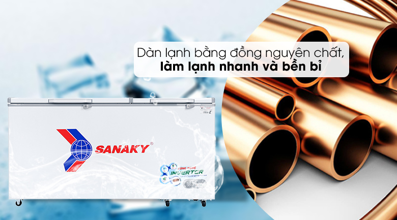 Tủ đông 530 lít Inverter Sanaky VH6699HY4K