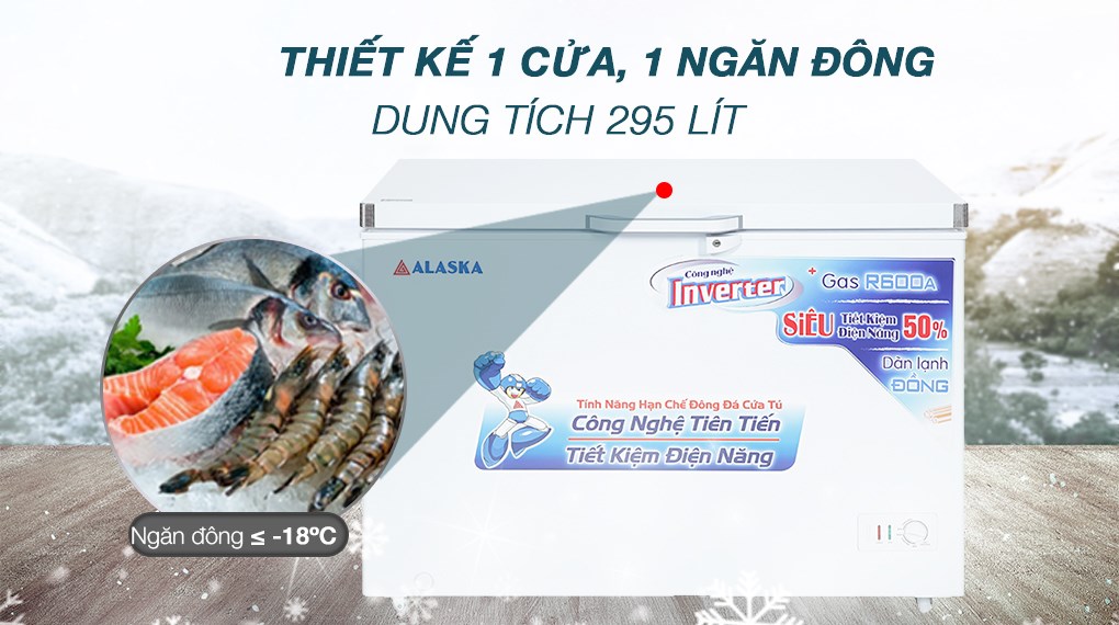 Tủ đông Alaska 295 lít BD-400