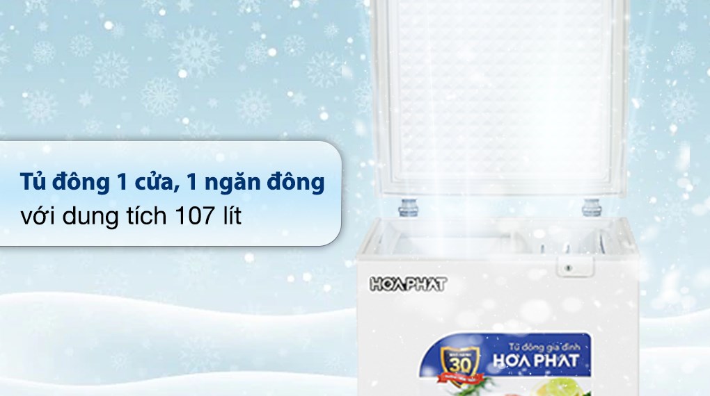 Tủ đông Hòa Phát 107 lít HPF AD6107
