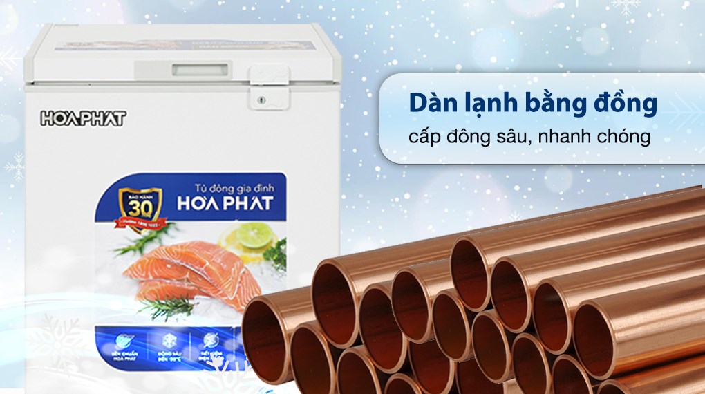 Tủ đông Hòa Phát 107 lít HPF AD6107G