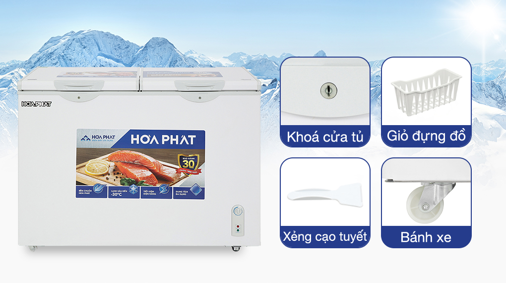 Tủ đông Hòa Phát 271 lít HPF BD6271