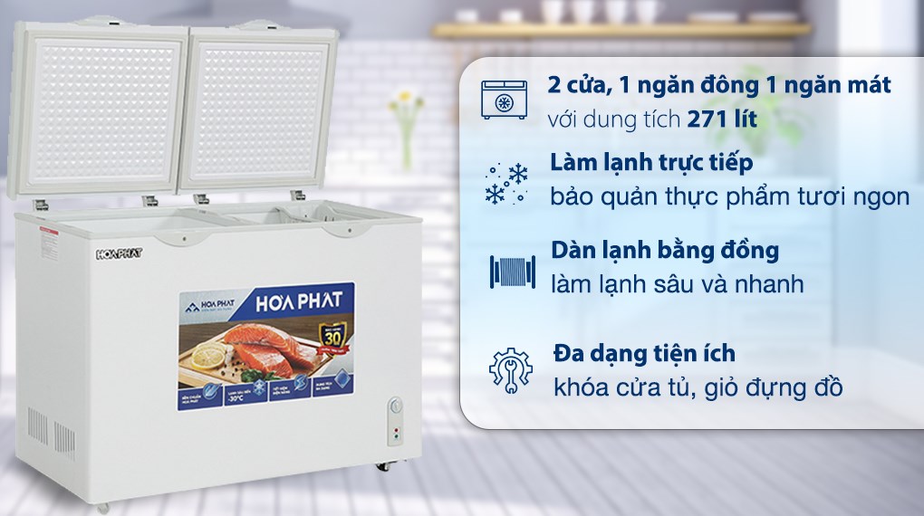 Tủ đông Hòa Phát 271 lít HPF BN6271