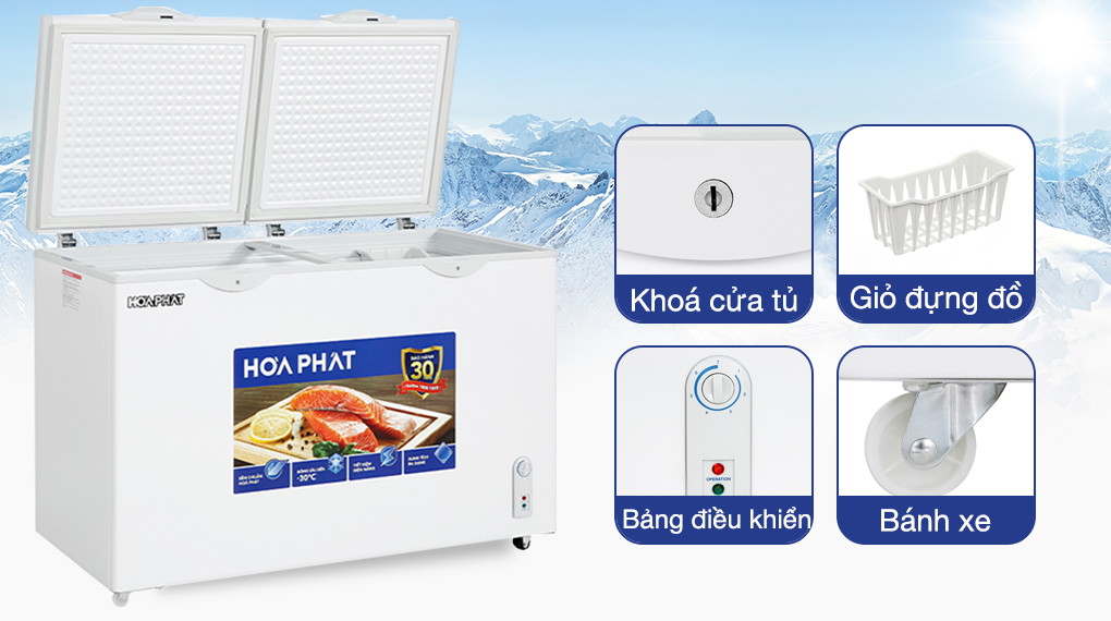 Tủ đông Hòa Phát 352 lít HPF AN6352