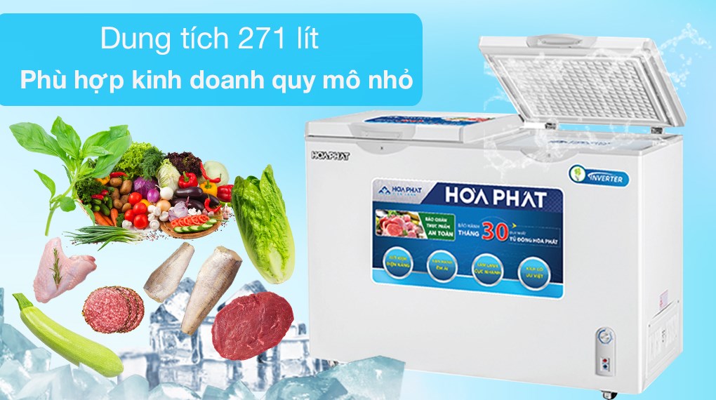 Tủ đông Hòa Phát Inverter 271 lít HPF AD8271