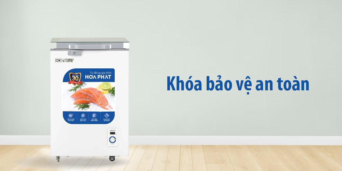 Tủ đông Hòa Phát mặt kính 107 lít HPF AD6107.T1