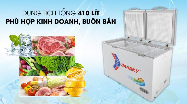 Tủ đông Sanaky 410 lít VH5699HYK