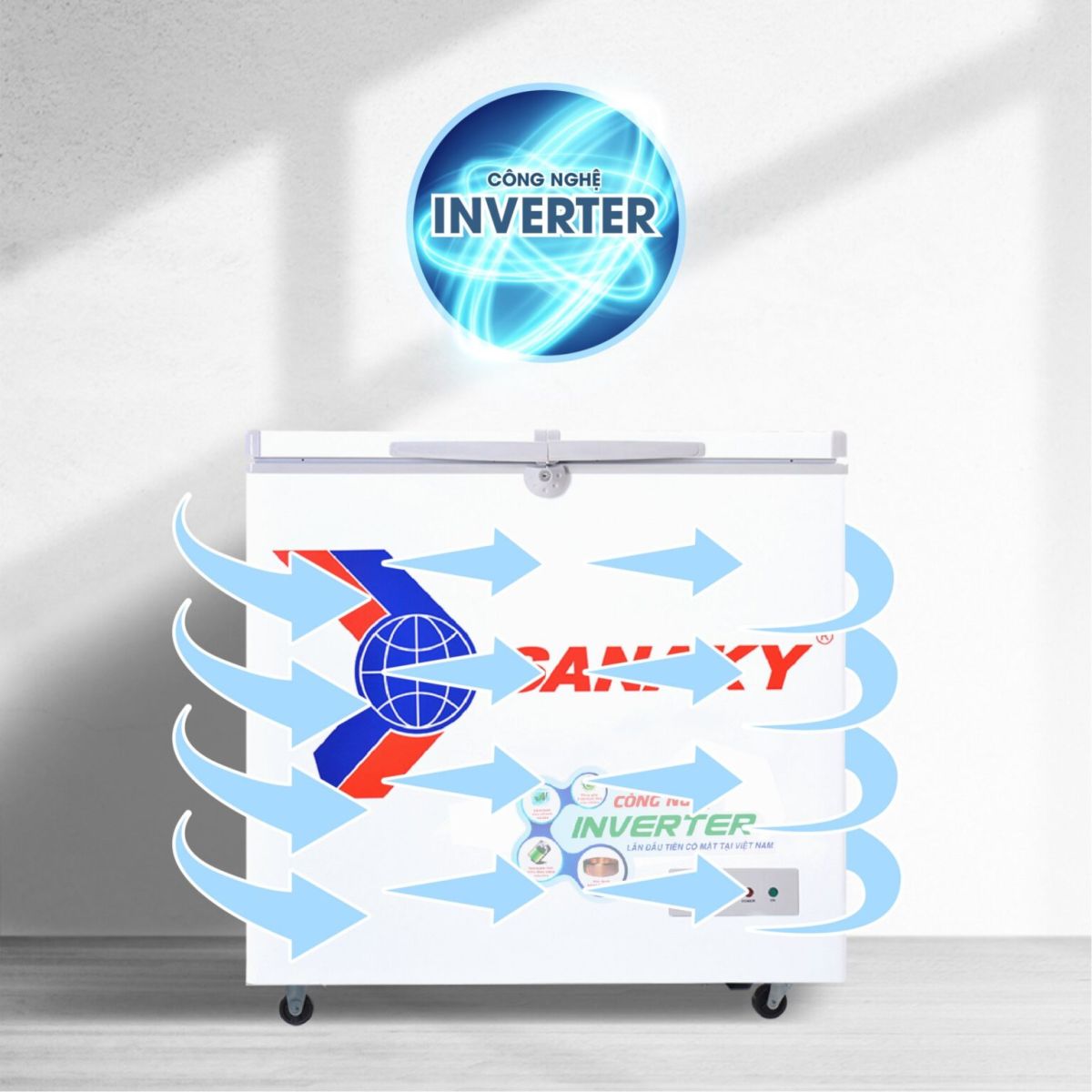 Tủ đông Sanaky Inverter 208lít VH-2599A4K