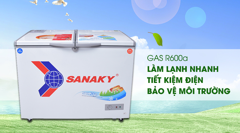 Tủ đông Sanaky Inverter 280 lít VH2899A4K