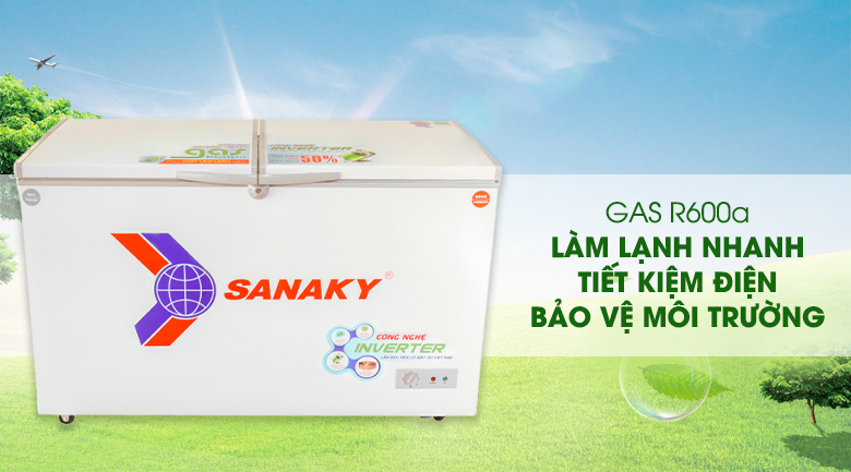 Tủ đông Sanaky Inverter 305lít VH-4099A3