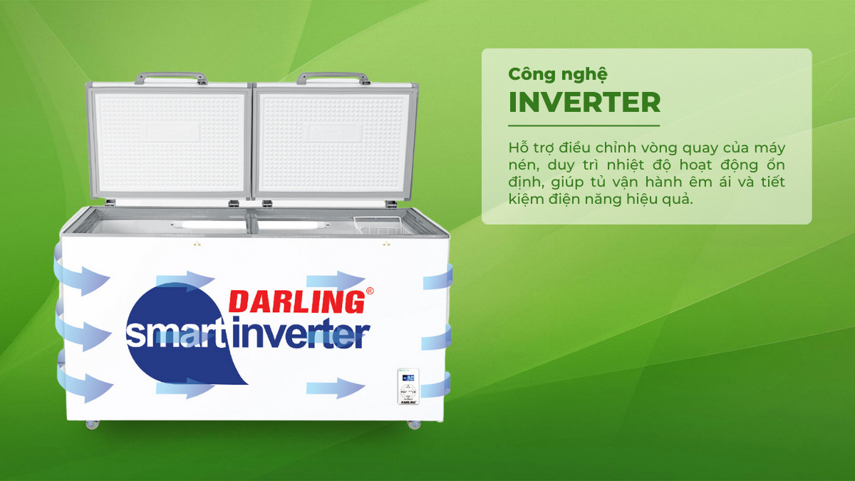Tủ đông Smart Inverter Darling DMF 8779ASI - 870 lít