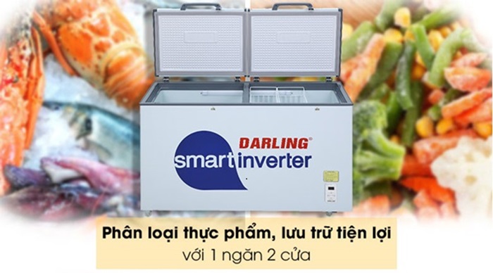 Tủ đông Smart Inverter Darling DMF-9779 ASI 970 lít
