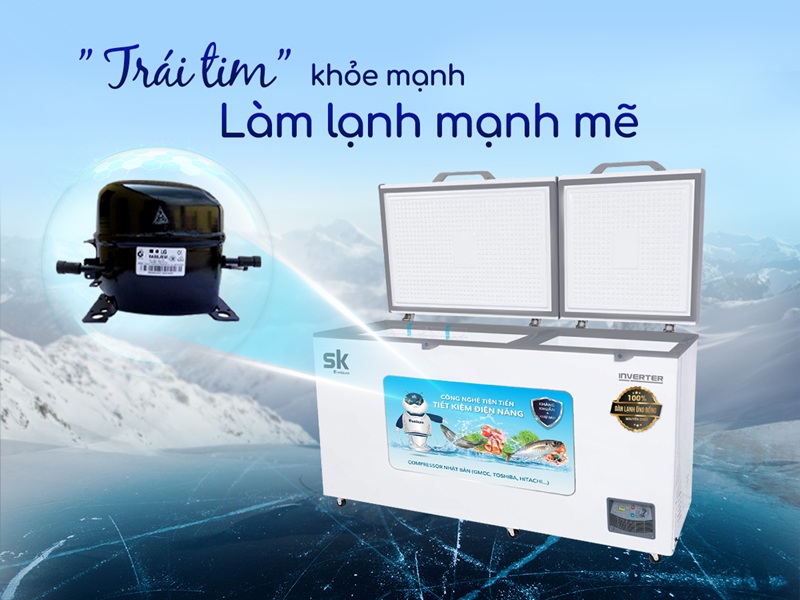 Tủ đông Sumikura 550 lít dàn đồng SKF-550S(JS)