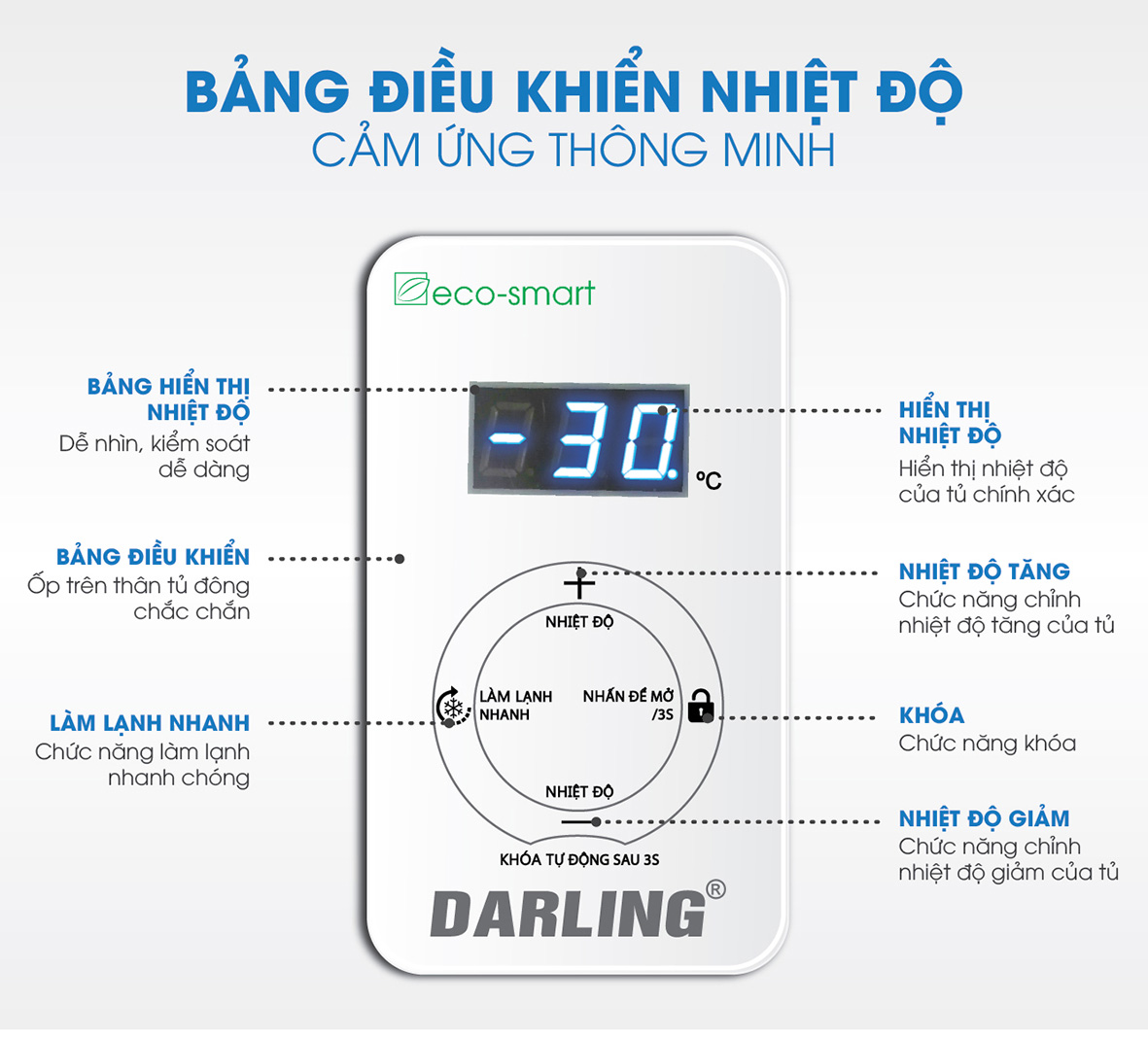 Tủ đông mát 2 ngăn Darling DMF-7699WSI-4 770 lít inverter