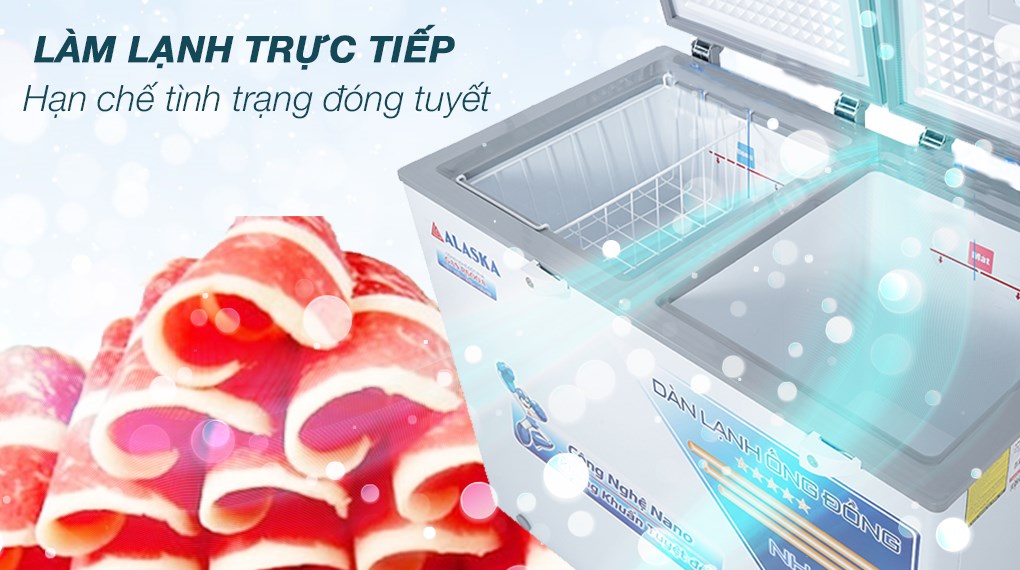 Tủ đông mát Alaska 205 lít BCD-3068C