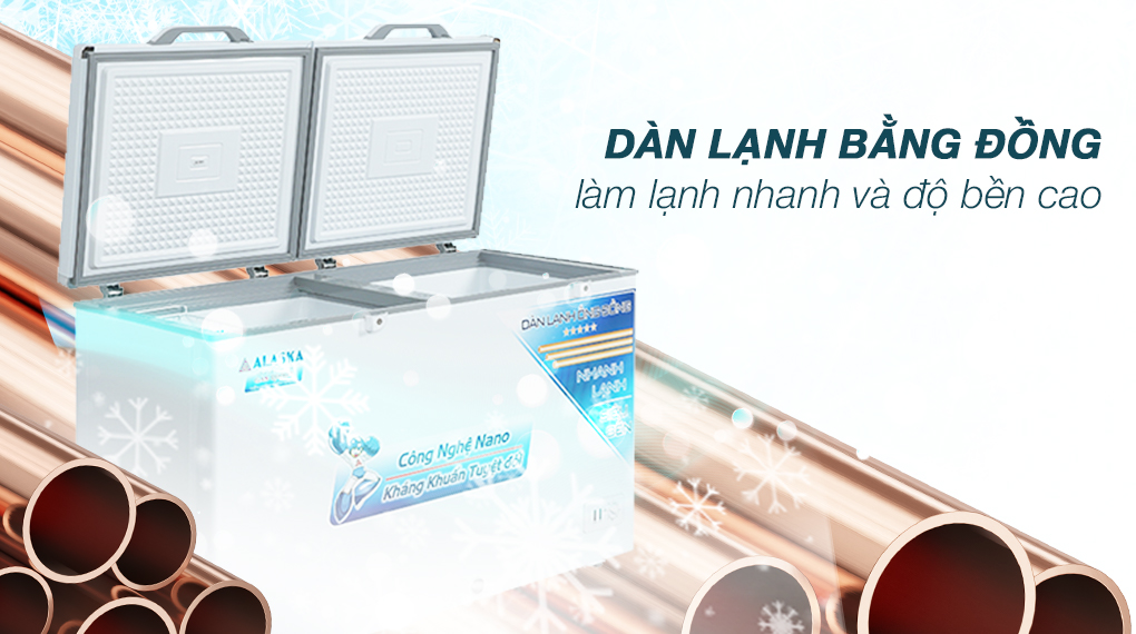 Tủ đông mát Alaska 312 lít BCD-5068C