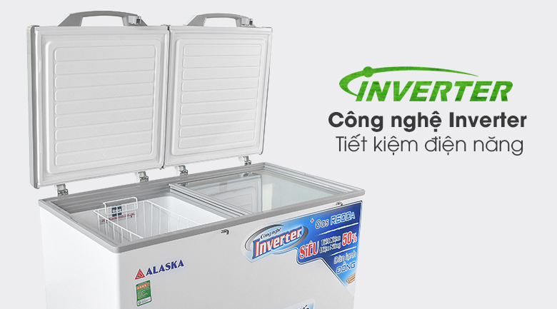Tủ đông mát Alaska Inverter 372 lít BCD-5568CI
