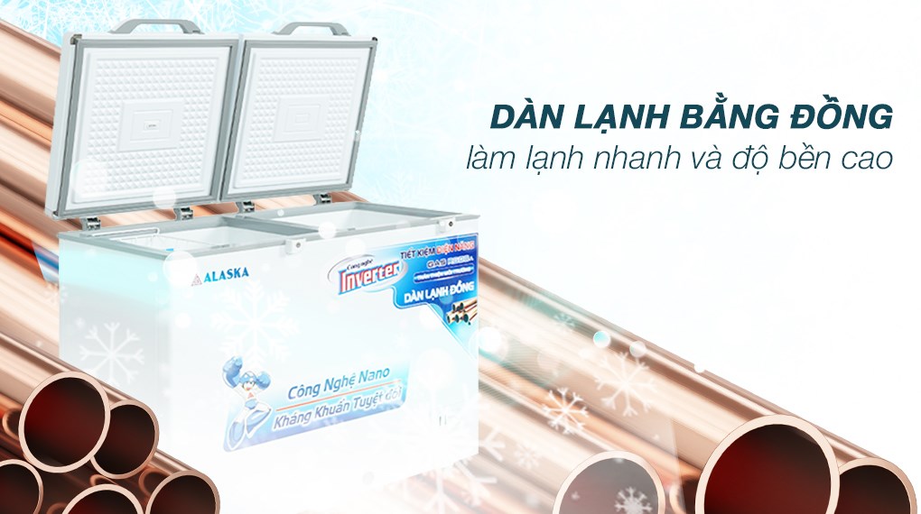Tủ đông mát Inverter Alaska 284 lít BCD-4568CI