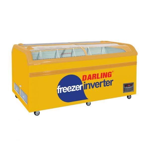 Tủ đông siêu thị DMF-10079ASKI 4 kính cong 2 bên 1100 lít