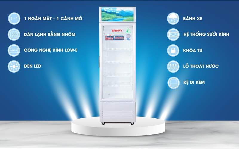 Tủ Mát Sanaky 130lít VH-168KL