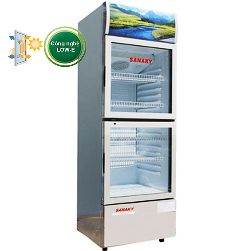 Tủ Mát Sanaky 170lít VH-218WL 2 cánh trên dưới