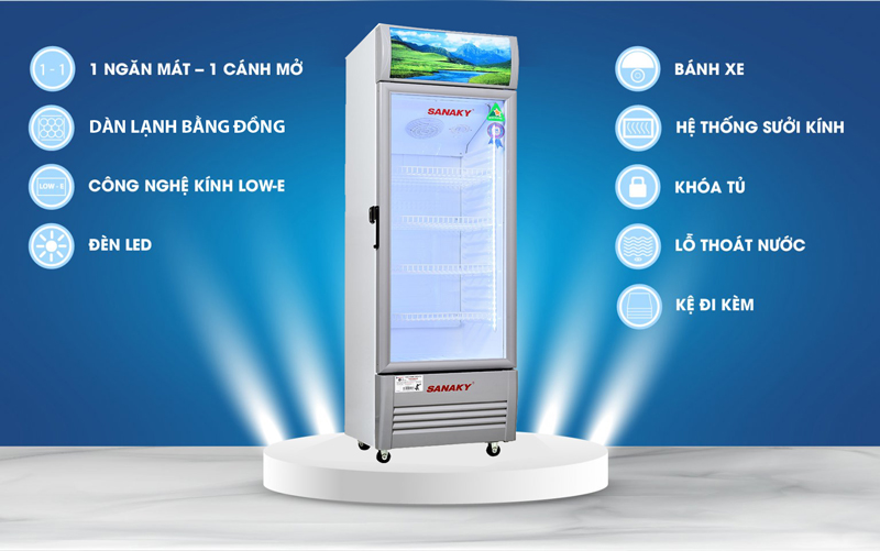 Tủ Mát Sanaky 300lít VH-3089K3