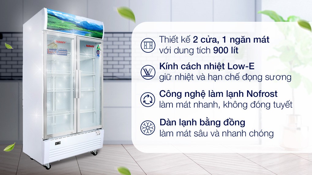 Tủ Mát Sanaky Inverter 900 Lít VH-1009HP3