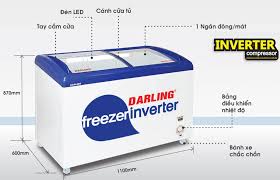 Tủ kem Darling Inverter DMF-3079ASKI - 300 lít