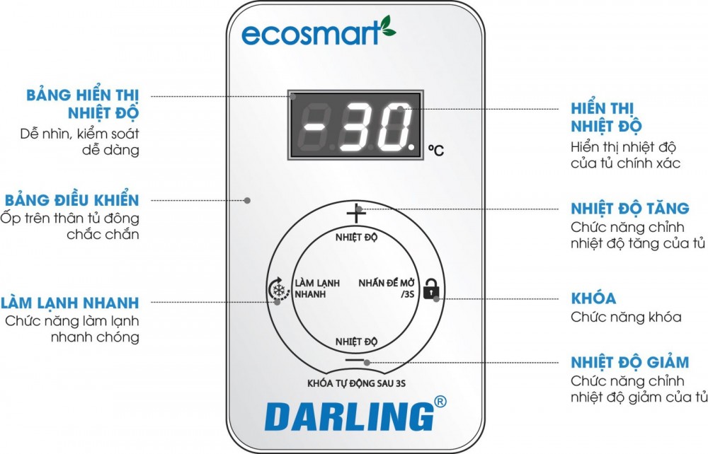 Tủ kem inverter Darling DMF-4079ASKI 400 lít