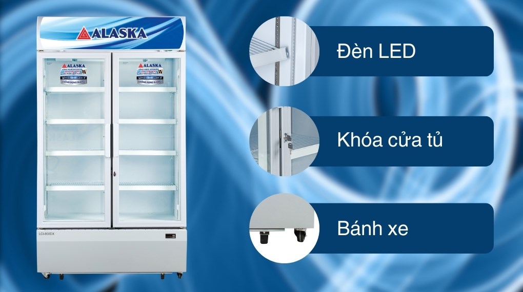 Tủ mát 2 cánh Alaska Inverter 800 lít LCI-800C