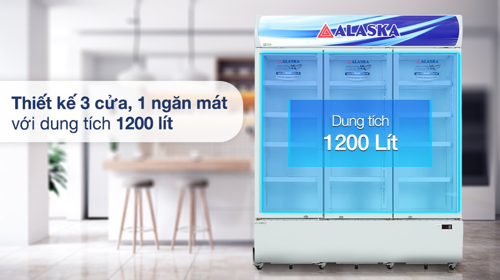 Tủ mát 3 cánh Alaska 1200 lít LC-1200C3