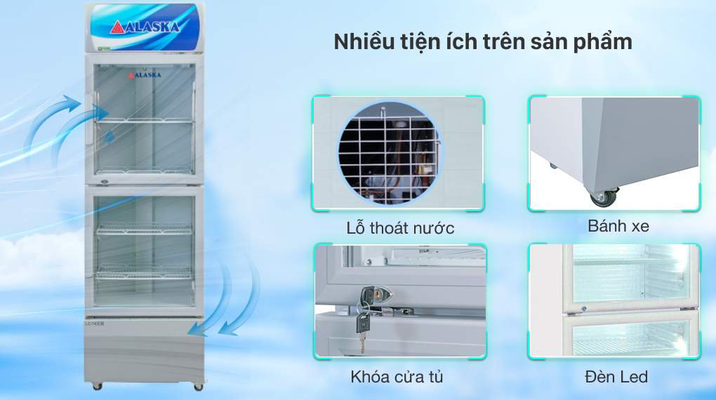 Tủ mát Alaska 382 lít LC-385D