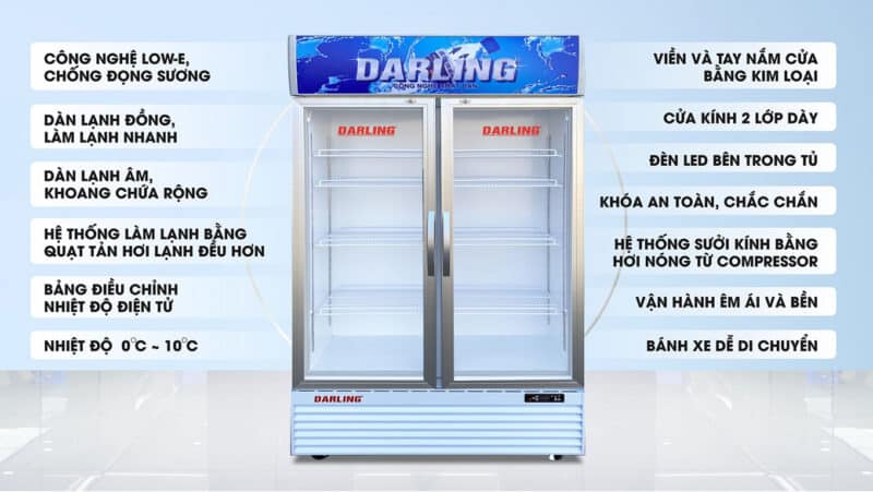 Tủ mát Darling DL-4000A3 400 lít inverter 1 cánh