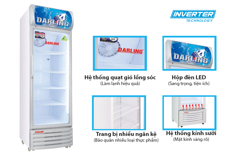 Tủ mát Darling DL-4000A3 400 lít inverter 1 cánh