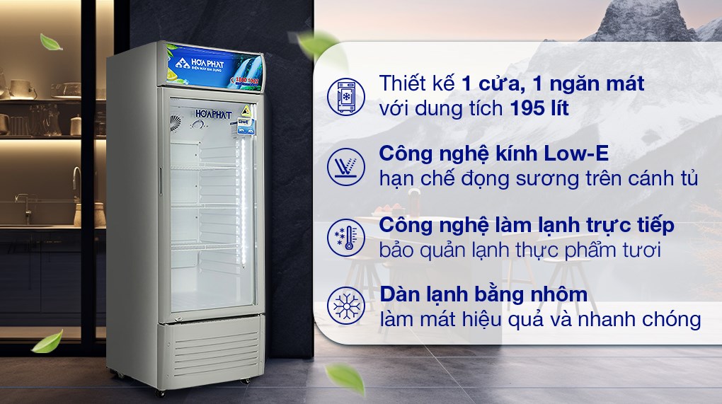 Tủ mát Hòa Phát 245 lít HSR S6242
