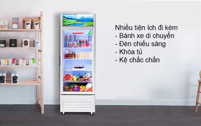 Tủ mát Inverter Sanaky 300lít VH-3588W3