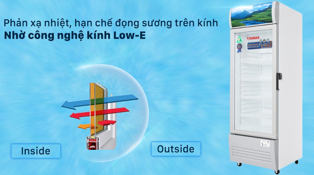 Tủ mát Sanaky 240lít VH-3088W 2 cánh mở trên dưới