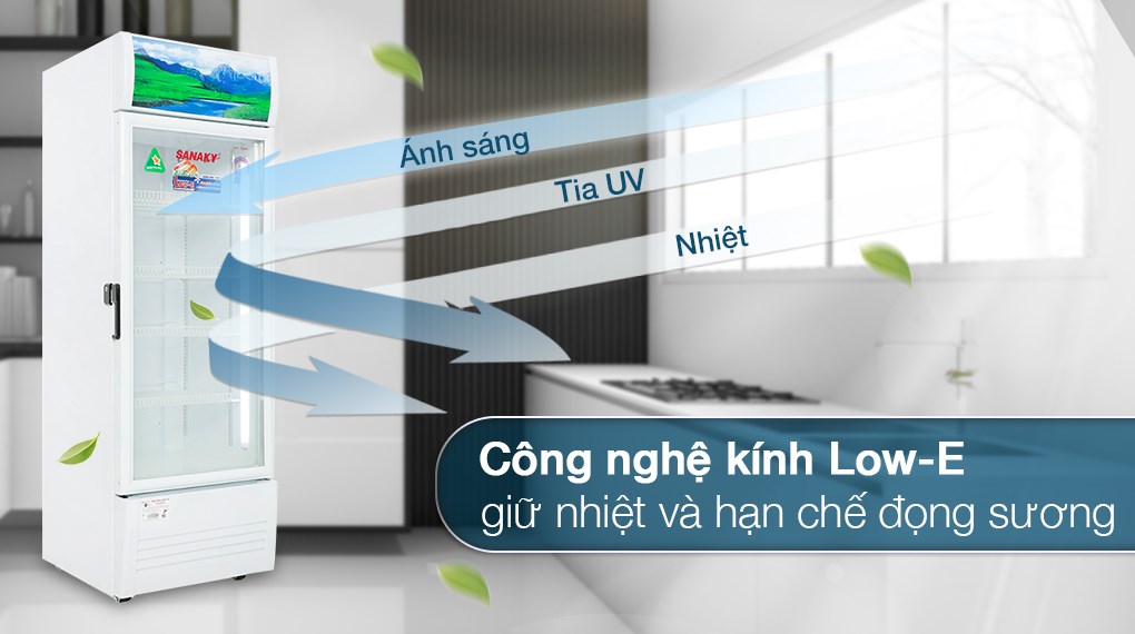 Tủ mát Sanaky 300lít VH-3588W (2 cánh mở trên dưới)