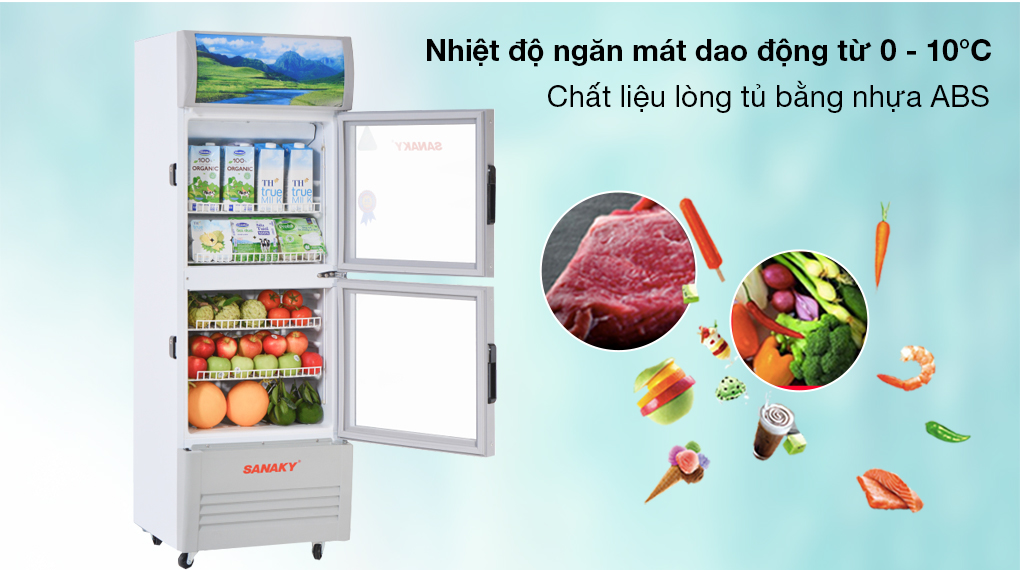 Tủ mát Sanaky 400lít VH-4588K