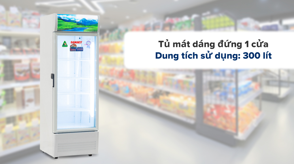 Tủ mát Sanaky Inverter 300lít VH-3588K3