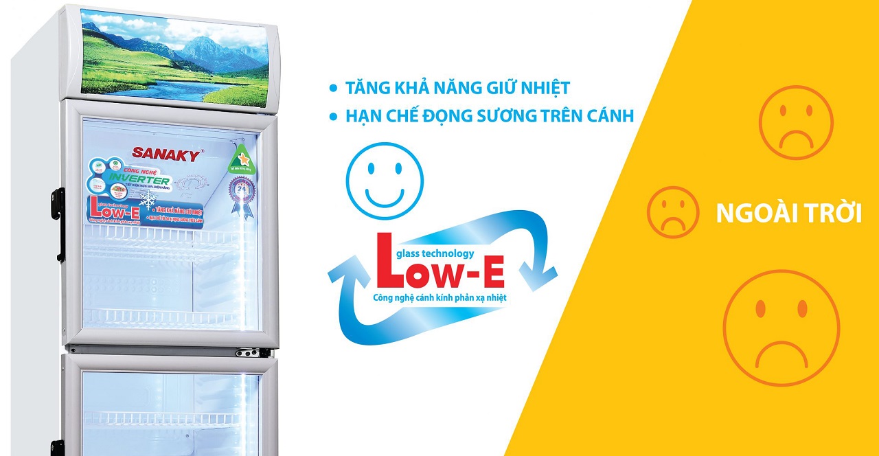 Tủ mát Sanaky Inverter 400lít VH-4588K3